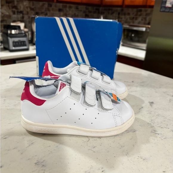 New Baby Adidas Original Stan Smith TD Shoes B32704 Size 9K-10K - Picture 3 of 9